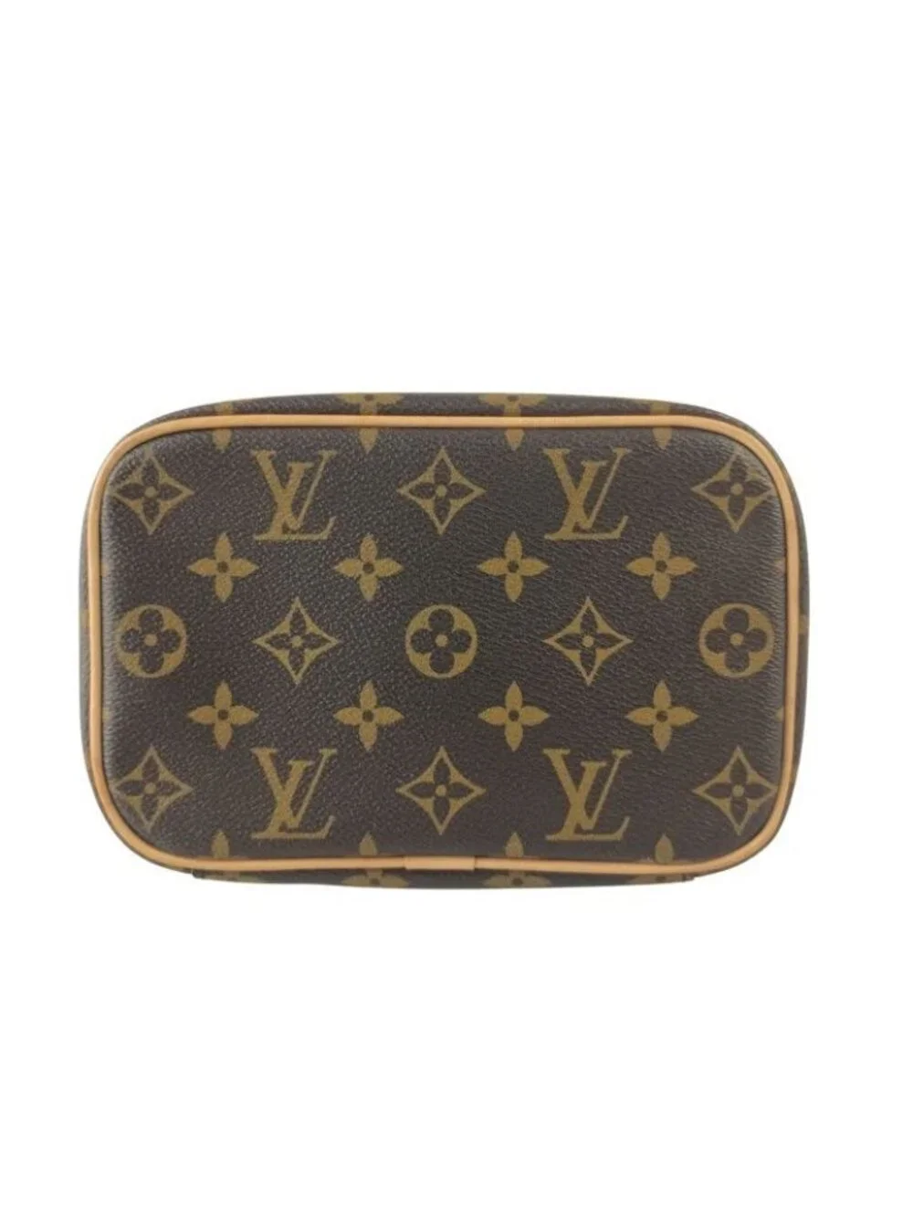 Louis Vuitton Handbag Nice Mini Brown Monogram Vanity Bag Gold